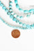 Perles  howlite turquoise naturelle,perles pierre, howlite naturelle, perle turquoise,creation bijoux,12-14-16-18mm,lot de 5-G1851