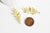 Pendentif feuille laurier laiton,breloque laiton brut, bijou laiton,feuille laurier bijoux,pendentif laiton brut,les 2, 43mm - G432