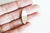 perle ovale bois résine blanche, bois naturel,perle bois, Perle géométrique,perle ovale,création bijoux bois,28mm, les 5- G1525
