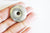 Pendentif donut pyrite grise, fournitures créatives, pendentif cercle, pyrite naturelle,pierre naturelle,création bijoux,30x5mm-G2047