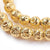 perle lave dorée perle ronde,lave naturelle,lave blanche, pierre naturelle, création bijoux, fil de 90pcs ,4mm-G1543