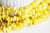 perles coquillage naturel, fourniture bijoux,chips coquillage jaune,coquillage jaune,perle coquillage,création bijoux,20mm,le fil-G1463