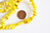 perles coquillage naturel, fourniture bijoux,chips coquillage jaune,coquillage jaune,perle coquillage,création bijoux,20mm,le fil-G1463
