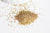 Sable verre doré chips mineral,verre doré,verre or,pierre verre,création bijoux,sable aquarium,Sachet 10 grammes,0.6mm -G1463