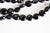 Perle disque agate noire,perle agate,pierre naturelle,agate naturelle,perle pierre,perle ronde,8-8.5mm,fil de 45 perles G3838