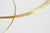 Cercle fil de cuivre doré 0.6mm,fil création bijoux,fil fin, fil métallique,création bijoux,fil de métal, le cercle G2405