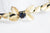 Serre-tête cheveux médaille doré feuilles strass, accessoires cheveux, barrettes cheveux, accessoire mariage, décoration cheveux,125mm,G2601