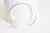 Bracelet jonc réglable or rose percé, laiton plaqué or rose, bracelet sans nickel, fabrication bijoux, bracelet doré or rose, 63x6mm,G2447-Gingerlily Perles