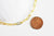 Chaine laiton doré maille rectangle,chaine collier,création bijoux,chaine large,11x4.3mm,vendue au mètre,G2442