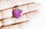 Pendentif coeur rubis zoisite platine, pendentif bijoux, pendentif pierre,zoisite naturel,cœur zoisite,22mm, l'unité, G2580