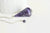 Pendule radiesthésie améthyste naturel chaine argent, pendule magnétisme, litotherapie,création bijoux,23cm, l'unité G6737