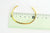 Bracelet jonc réglable finition or 16k percé,finition or 16carats,dorure or, fabrication bijoux, bracelet doré, 55mm, l'unité,G2585-Gingerlily Perles