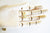 Breloque cadenas laiton doré 18k cristal,sans nickel,croix bijoux,création bijoux,pendentif amour, Pendentif zircon,12.5mm, l'unité,G2578
