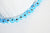 Perle disque Mauvais Oeil Grecque verre bleu,perle verre,perle chance, perle artisanale verre,perle chance,création bijoux 6mm, le fil,G2626