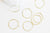 Boucles créoles laiton brut,boucles d'oreille,création bijoux,oreille percée,sans nickel,25mm, lot de 10-G1906-Gingerlily Perles