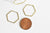 Connecteur hexagone laiton brut,connecteurs, laiton brut, pendentif géométriquecréation bijoux, lot de 10, 20mm,G2759