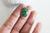 Pendentif hexagone malachite, pendentif bijoux,pendentif pierre,bijou pierre, malachite de synthèse,pendentif hexagone,24mm G5201