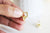 Créoles laiton doré 16k coeur zircon cristal, bijoux doré, oreille percée,paire boucles cristal, 20mm,G3093-Gingerlily Perles