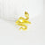 Bague homme dorée réglable serpent,creation bijou homme, bijou minimaliste, bague dorée homme,bijou homme,18mm,l'unité,G2920-Gingerlily Perles