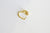 Créoles laiton doré 16k coeur zircon cristal, bijoux doré, oreille percée,paire boucles cristal, 20mm,G3093-Gingerlily Perles
