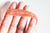 Ruban élastique orange corail or coquilage EFJF, fabrication bijoux,bracelet EVJF,ruban mariage, scrapbooking,16mm, longueur 1 mètre G4899