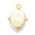 Pendentif médaille ovale Vierge Marie laiton doré, pendentif laiton religion,sans nickel, notre dame, madonne,18.5mm, l'unité, G2940