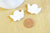 Cabochon ange ailé résine blanche, fève ange, ange résine époxy,32mm, lot de 2,G2990-Gingerlily Perles