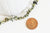 perles chips turquoise vert marbré,bijou pierre naturelle, perles turquoise naturelle,  pierre naturelle, fil 90 cm,5-8mm G5370