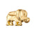 Éléphant à coller zamac doré,fournitures à coller pour décorer pierres et bijoux,4x7mm, lot de 3 G5280