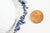 Perle lapis lazuli chips pour la création bijou en pierre naturelle, perles pierre en lapis lazuli naturel,4-10mm,le fil de 45cm,G3185