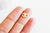 Pendentif connecteur ovale laiton doré 18k cristal, pendentif dore pour création de bijoux ,pendentif amour en zircon,10.5mm, l'unité G5241