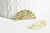 Pendentif médaille soleil laiton brut, un apprêt doré sans nickel,une médaille dorée en laiton brut,24mm,lot de 2, G3410