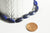 Perle ovale lapis Lazulis,creation bijou pierre naturelle, bijoux pierre naturelle,lapis naturel,le fil de 18 perles, 18x8mm G4900
