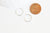 créoles fine argent massif, fourniture créative,boucles argent,argent massif, boucles,argent 925, création bijoux,14mm,la paire -G5412-Gingerlily Perles