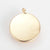 Pendentif médaille ronde Gémeau laiton doré 18K, un pendentif doré astrologique création bijoux sans nickel,13mm, l'unité G3585