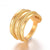 Bague multiple anneaux acier doré minimaliste ,creation bijou,bague acier inoxydable,sans nickel,bijou minimaliste,support bague,17mm G4337-Gingerlily Perles
