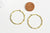 Pendentif rond laiton brut torsadé, Une breloque laiton brut pour créations bijoux laiton,les 2,24mm, G3212