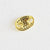 Pendentif connecteur ovale laiton doré 18k cristal, pendentif dore pour création de bijoux ,pendentif amour en zircon,10.5mm, l'unité G5241