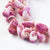 perles coquillage naturel rose, fourniture bijoux coquillages rose clair pour création bijoux,7-12mm, le fil de 90 perles G3853