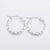 créoles torsadées acier argenté, bijoux argenté, création bijoux, oreille percée,sans nickel, la paire, boucles acier, 21mm,G6807-Gingerlily Perles