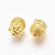Perle tête de Bouddha zamac doré ,fournitures créatives sans nickel,creation bijoux,perle voyage inde,11mm,lot de 10 G5291