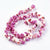 perles coquillage naturel rose, fourniture bijoux coquillages rose clair pour création bijoux,7-12mm, le fil de 90 perles G3853