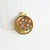 Pendentif lune doré 18K et zircon coloré,pendentif lune doré horoscope,porte-bonheur,laiton doré,20.5mm,l'unité G6200