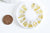 Charm à coller zamac doré,thème soleil,lune, étoile,neige, fournitures à coller pour décorer pierres et bijoux,4-5mm, boite de 200 G4012