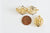 Pendentif locket cage abeille zamac doré, création sautoir, pendentif à ouvrir,26mm, l'unité G5248