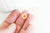 Pendentif donut verre jaune, un pendentif rond verre pour vos créations de bijoux,10x3mm, lot de 10 G3671