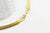 Chaine acier dorée 14k serpent,fourniture créative,chaine collier,sans nickel,chaine fantaisie,acier, chaine complète,6mm,45 G5353-Gingerlily Perles