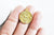 Pendentif médaille ronde infini laiton doré texturé, pendentif doré sans nickel pour la création bijoux,médaille or,22.5mm, l'unité G5286