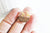 pendentif disque bois résine paillettes, bois naturel, perle bois rond, Perle géométrique,perle ronde,création bijoux bois,18mm, les 5 G4540
