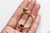 Boucles puces acier doré coeur émail noir, bijoux doré création bijoux minimaliste,sans nickel,la paire, boucle acier,55mm G3450-Gingerlily Perles
